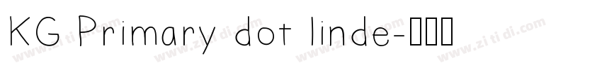 KG Primary dot linde字体转换